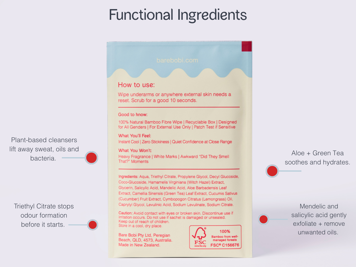 The Active Deodorising Wipe